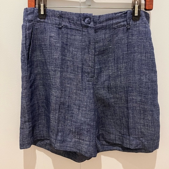 Blue Chambray Shorts by Golf Used linen blend - Picture 2 of 8